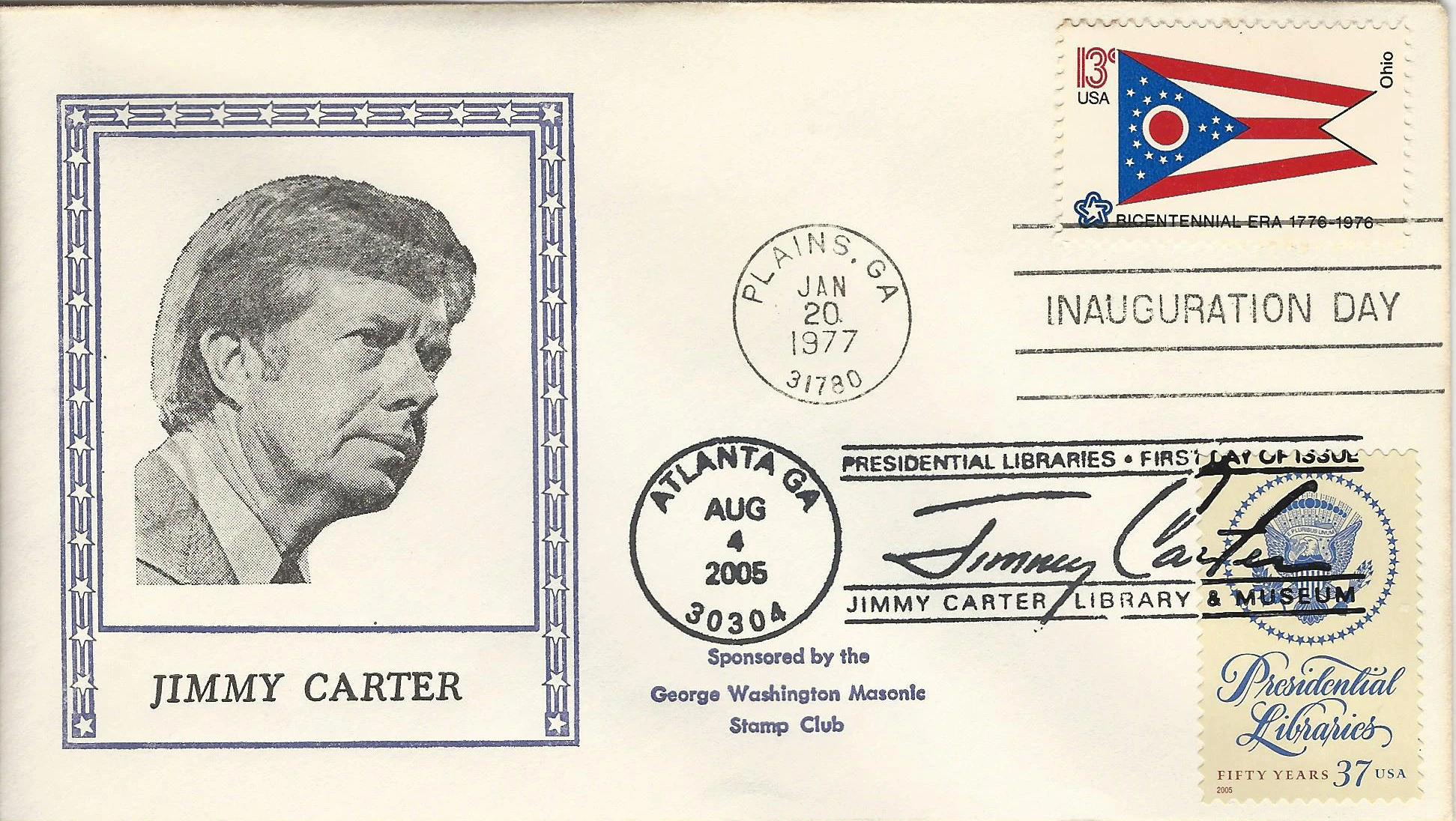 Inauguration Jimmy Carter Postmark #1: Washington, DC —&hellip;